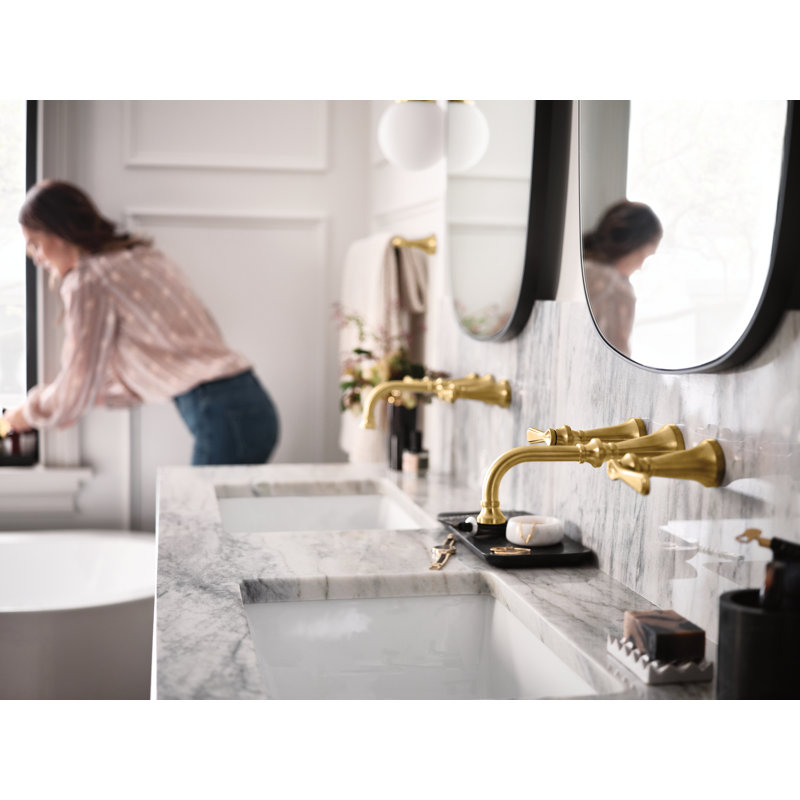 Colinet 24" Wall Mounted Towel Bar, Brushed Gold