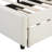 Space-saving Queen Upholstered Platform Bed, Linen Beige, Modern Style