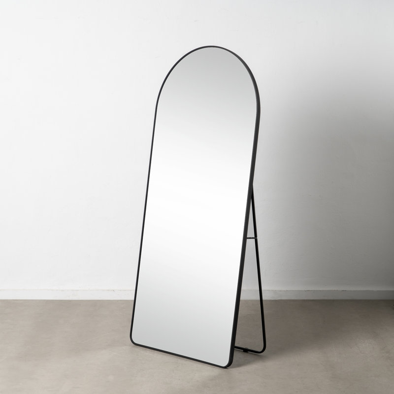 Alec-Andrew Metal Mirror, Black
