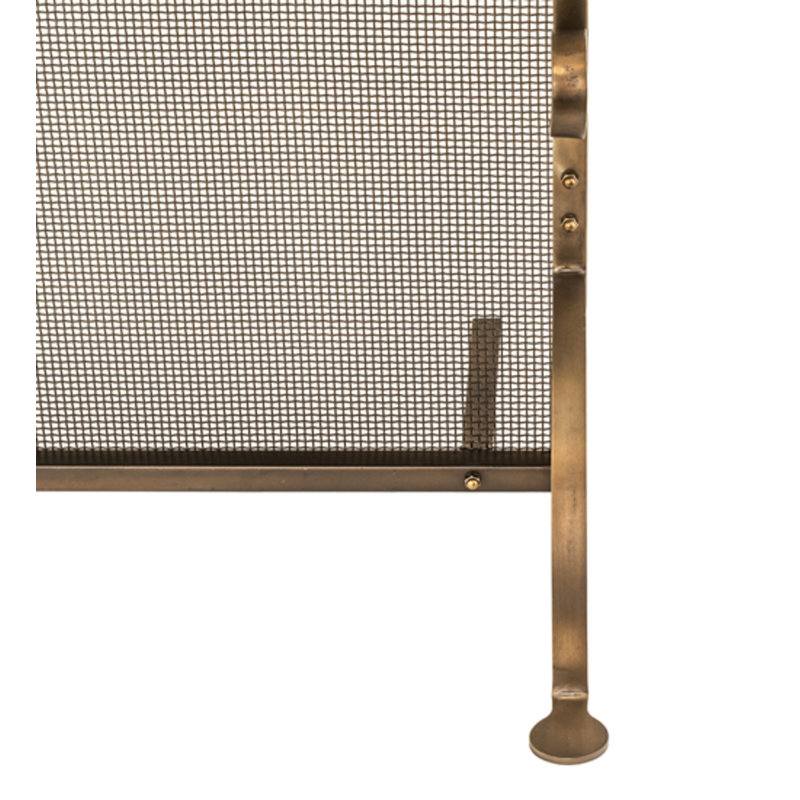 Prime 29" Height 1 Panel Steel Fireplace Screen
