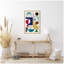 «MCM Retro Abstract Rainbow» par Rachel Lee 3 Birdies Studio, reproduction d'art sur toile encadrée