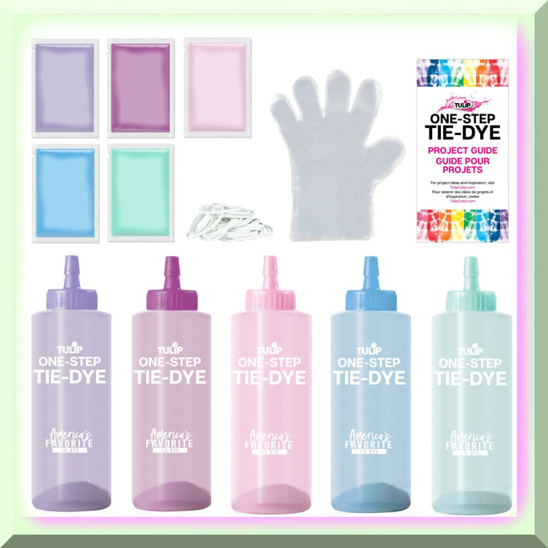 Pastel Fabric Dye Kit with Vibrant Colors