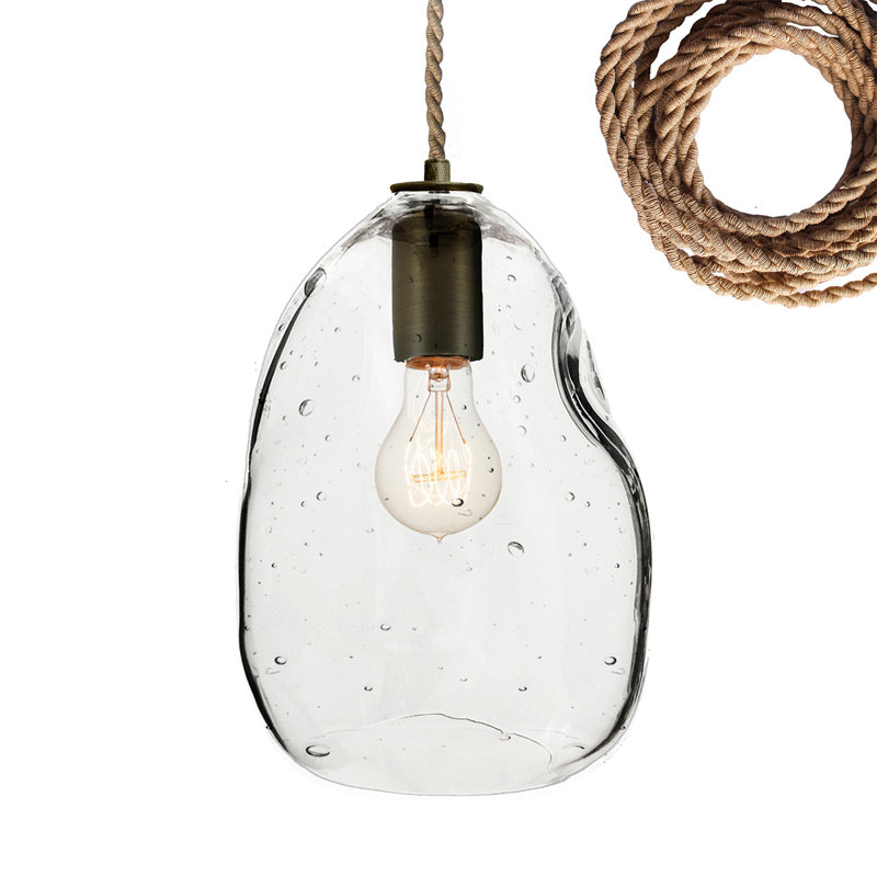Luminaire suspendu géométrique unique à 1 lumière Bubble