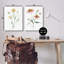 "Flower Stem Bees", ensemble de 2 toiles murales par Katrina Pete-1981746759
