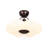 French Style Clouded Flower Led Semi Flush Mount