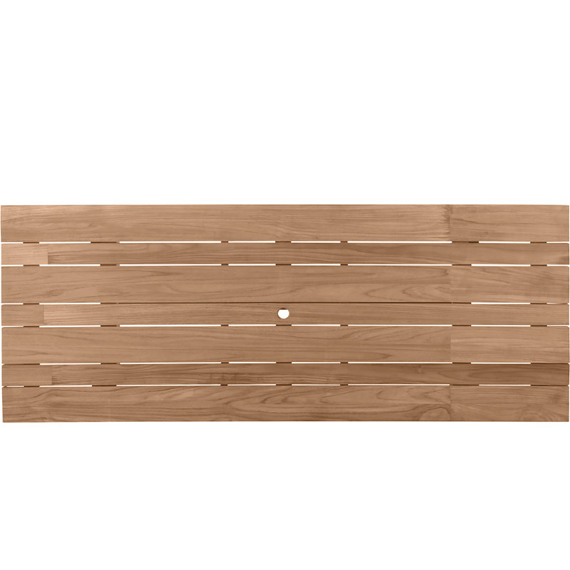 Paige Outdoor Dining Table, Natural Teak