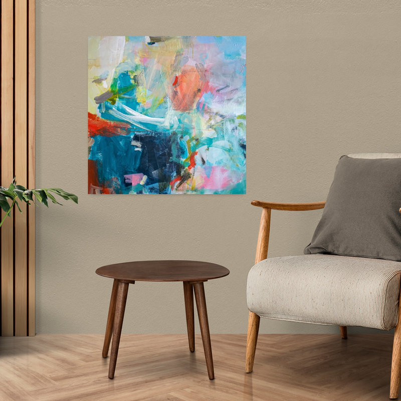 Shine, art contemporain abstrait, H 24 po x l 24 po