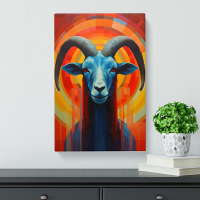 Goat Constructivism No.3 - Wrapped Canvas
