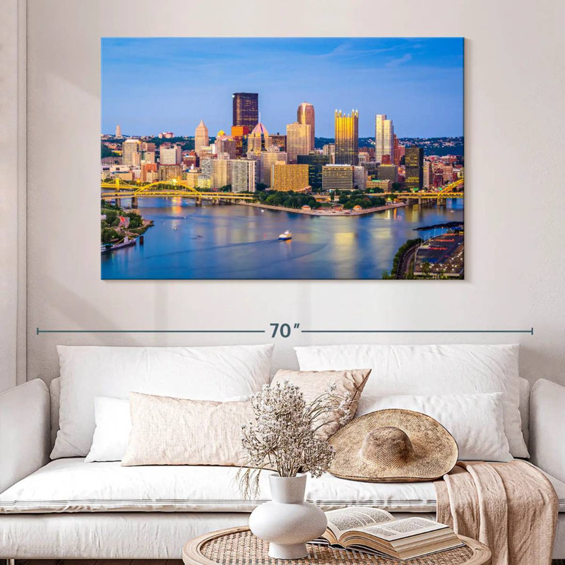 Sireci Pittsburgh City View, 34" H x 51" W