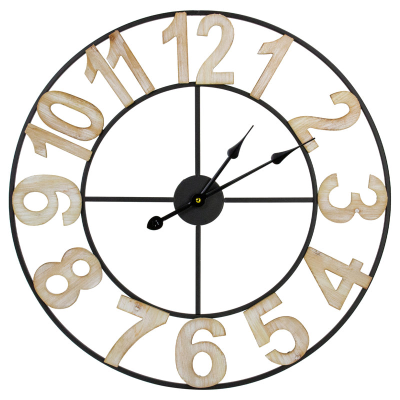 Horloge murale 24 po à pile