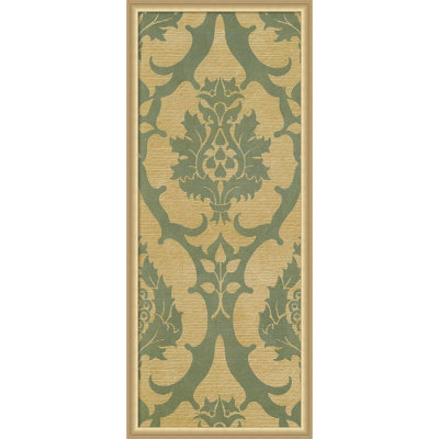  Tableau d'affichage encadré en tissu, médaillon à motif médaillon III par Baxter Mill