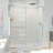 60" W x 34" D x 78" H Semi-Frameless Rectangle Shower Kit-83413591