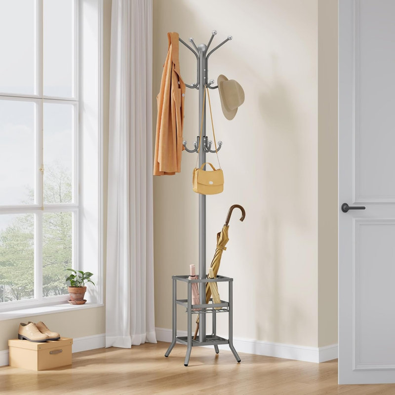 Freestanding 12 - Hook Coat Rack