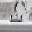 Robinet de salle de bain central à 4 poignées à 4 trous à fixation sur le comptoir avec robinet escamotable en plastique Kingston Brass Yosemite-13612059