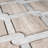 Wooden Beige 12.01 in. x 12.01 in. Geometric Polished Marble Mosaic Tile