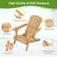Chung Foldable Outdoor Adirondack Chair