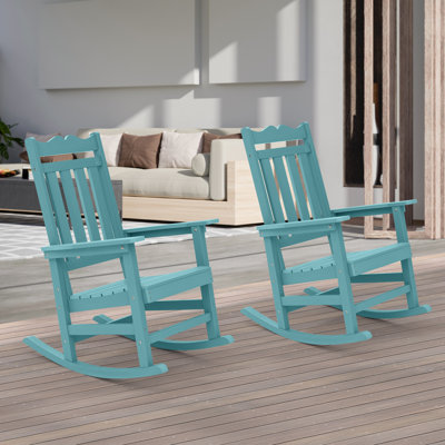 Liebwin Plastic Rocking Adirondack Chair