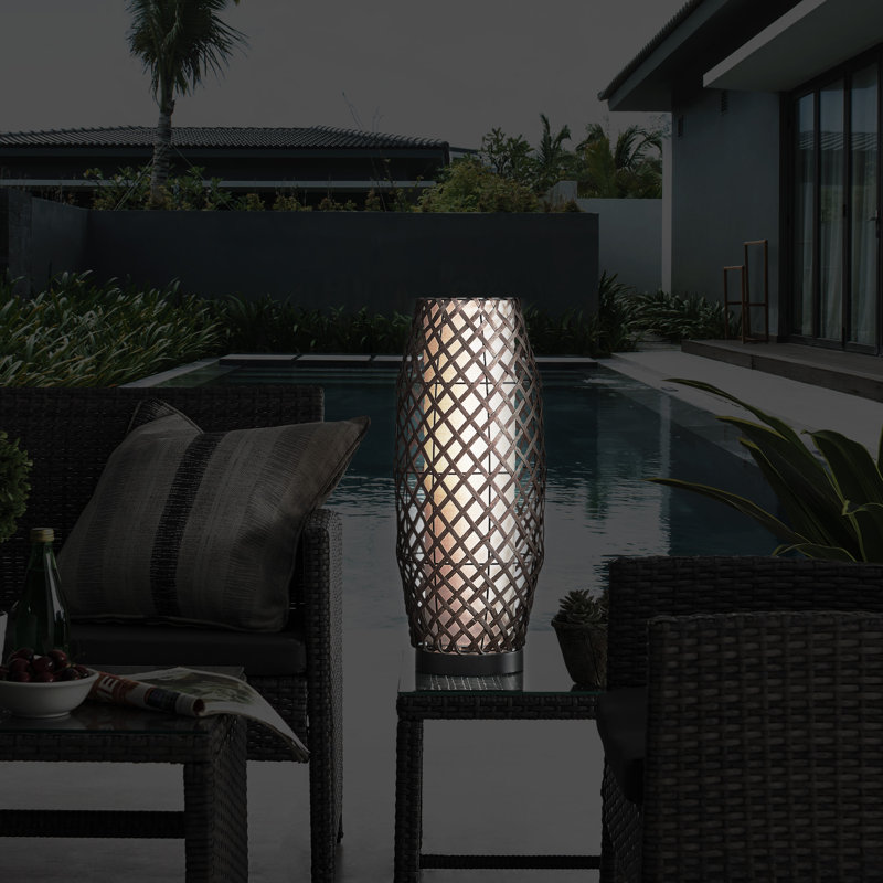 Winterview 23'' Battery Powered Integrated LED Outdoor Table Lamp