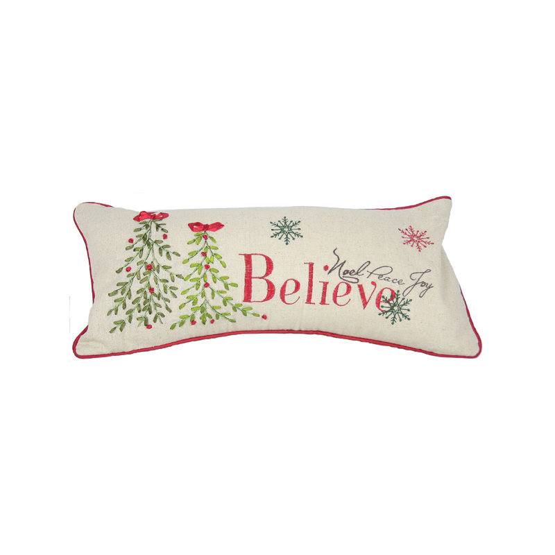 Salvato Believe with Tree Lumbar Pillow