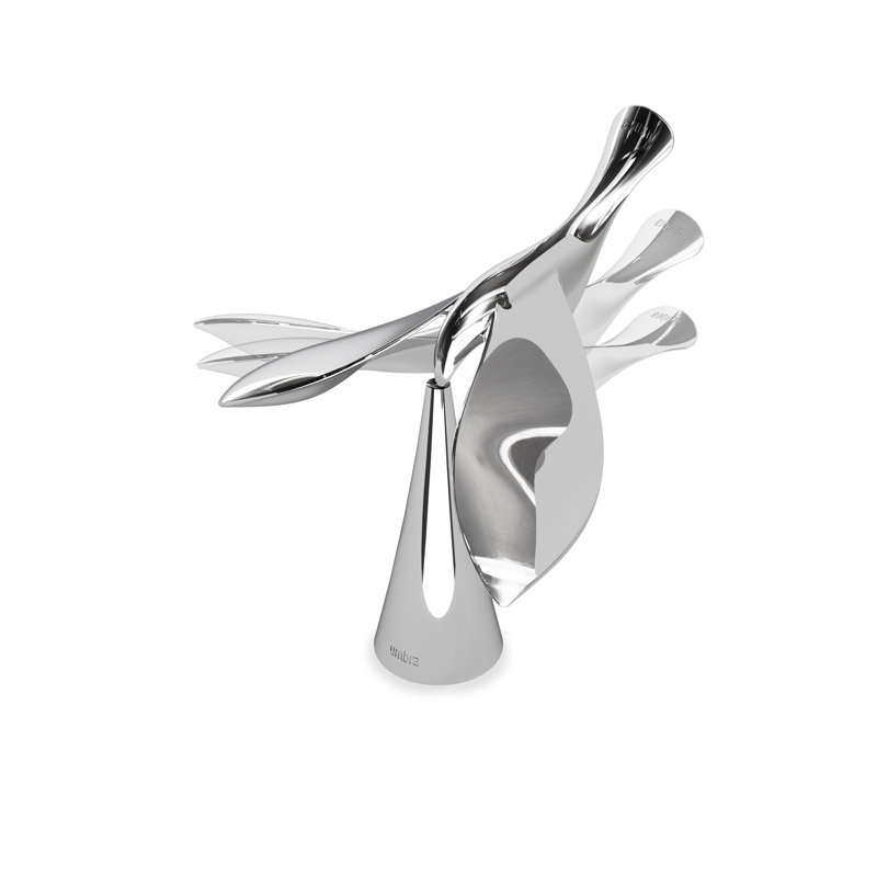Chrome Sculptural Balancing Bottle Opener