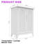 Armoire de rangement en métal de 47 po de hauteur avec tablettes réglables et panneau perforé-82945084