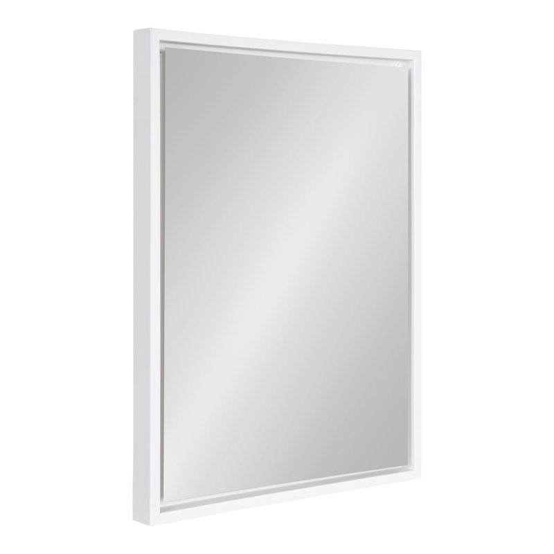 Abhilash Flat Mirror, 24" x  18", White