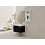 Meuble-lavabo mural de 30 po avec lavabo et support de rangement, lavabo en résine à rebords épais, ensemble KD-126528432
