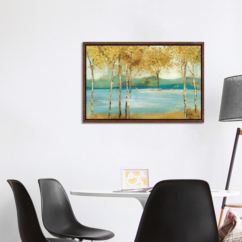 Overlooking by Allison Pearce - Painting on Canvas, Classic Brown Wood Framed Canvas, 101.6 cm H x 66.04 cm W