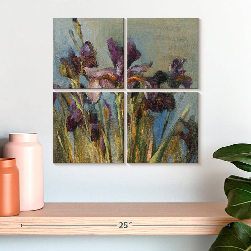 Harnek Spring Iris I, 18" H x 18" W