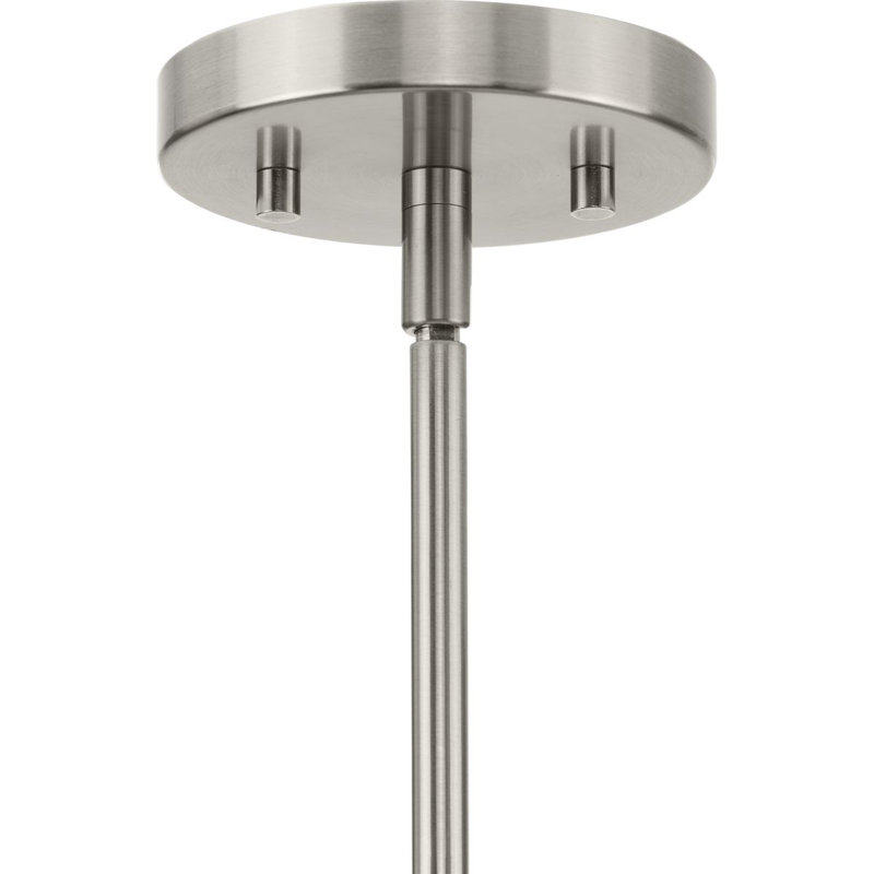 Lustre linéaire spoutnik moderne à 6 lumières à intensité variable Circe, Nickel brossé