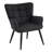 Modern Mid Century Accent Chair with Backrest & Metal Legs, Wingback Barrel Chair for Living Room Bedroom Home Office Vanity Room-682058715