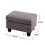 Repose-pieds rembourré, gris-900110070