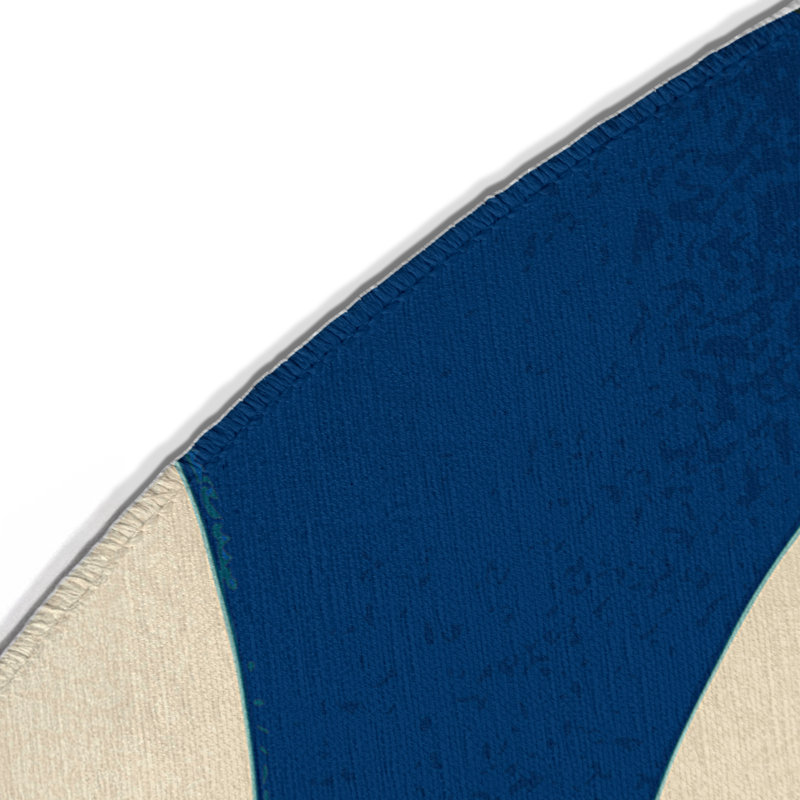 Tapis intérieur et extérieur Retro Groove, Rond 5 pi