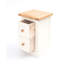 35cm W Solid + Manufactured Wood Bedside Table-103621500-103621499