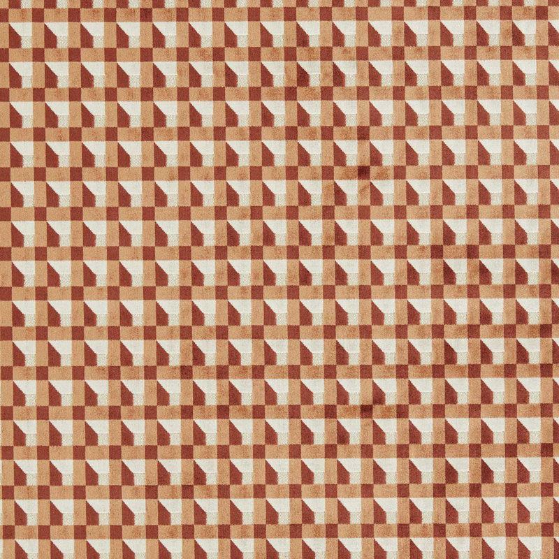 Blocks Fabric, Orange
