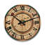 Ancienne horloge murale géante en bois ancienne carte de la galaxie VI-724603685