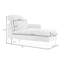 Chaise longue rembourrée Meshawn avec appui-tête réglable-2074531044