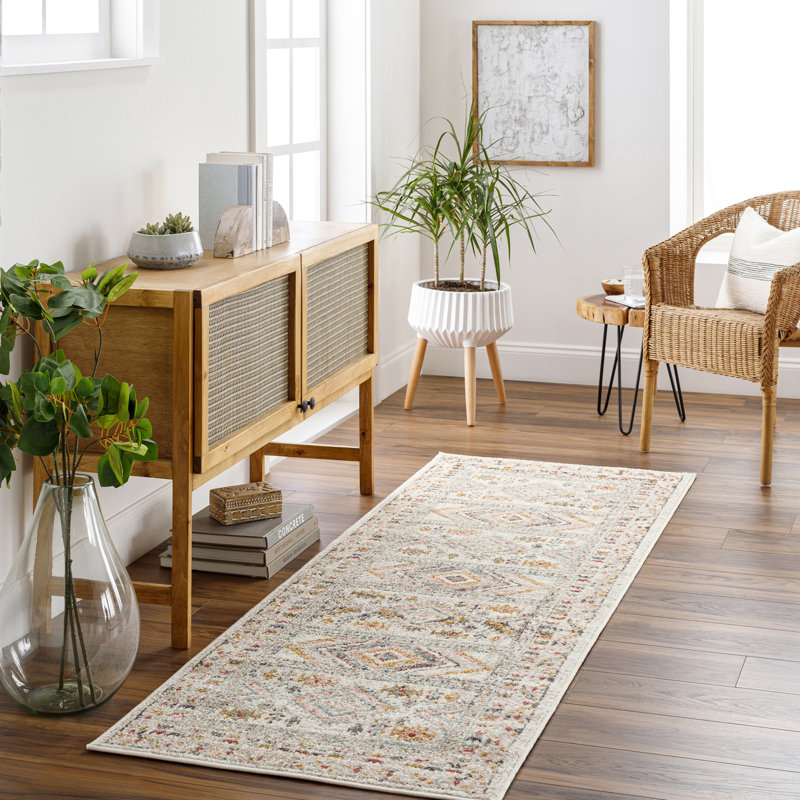 Eldon Pale Pink/Teal Rug, Runner 80 x 220 cm