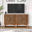 Armoire décorative en bois massif à 2 portes Asante Farmhouse