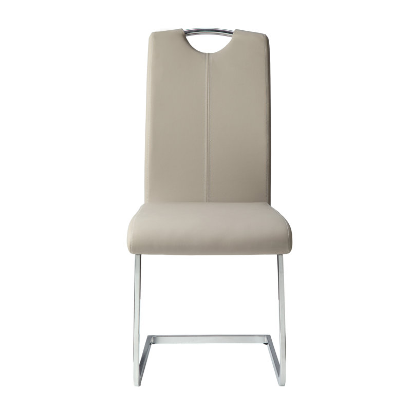 Chaise de salle à manger rembourrée Odette, Beige