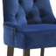 Ensemble de 2 chaises d'appoint en velours jaune et fini espresso Farren-817613677-817613673