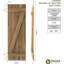 Volets américains avec 2 barres latérales (par paire) Americraft (2 lattes)-78948244-78948260-78948301
