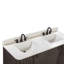 Meuble-lavabo double autoportant avec plateau en quartz Blakely-92319989-92319988-124933155