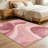 Pink and Rose area rugs for Living Room, Soft and Comfortable, Suitable for all seasons, easy to maintain, machine washable Indoor floor mat, Under Table Farmhouse suitable for Bedroom, Dining Room, Study, Patio, Balcony, Home Decor-1441605000