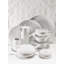 Domo White Porcelain Dinner Plate