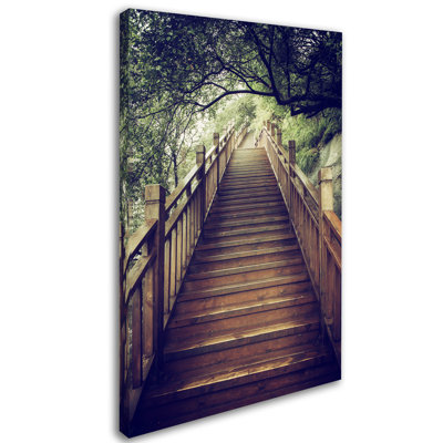 "Staircase" by Cosey Photographic Print on Wrapped Canvas
