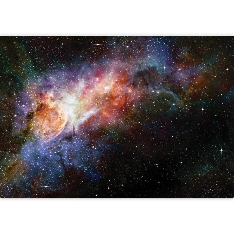 Planet In Outer Space Galaxy Border, 100" L x 144" W
