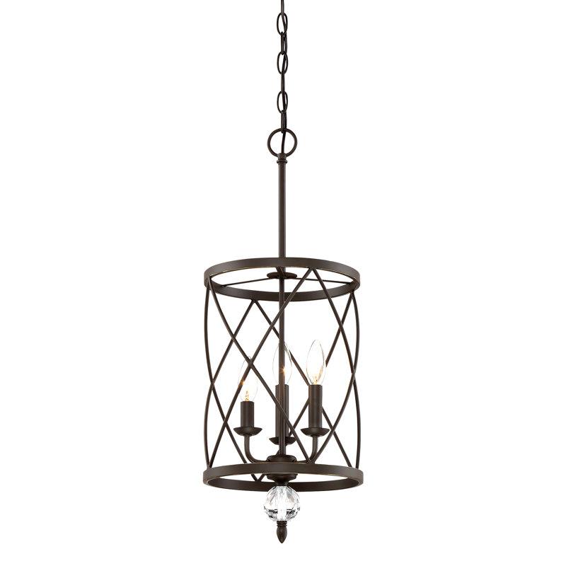 Lustre tambour unique à 3 lumières Tilghman