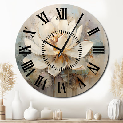 Horloge murale antique Lotus Connection I - Lotus