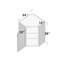 Armoires murales en coin réversibles de style Shaker de DL Cabinetry (prêtes à assembler) l 24 po x H 36 po x P 12 po - Cyber gris-124251064-124958171